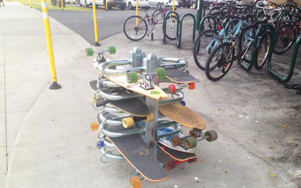 Skateboard Rack, Hawaii